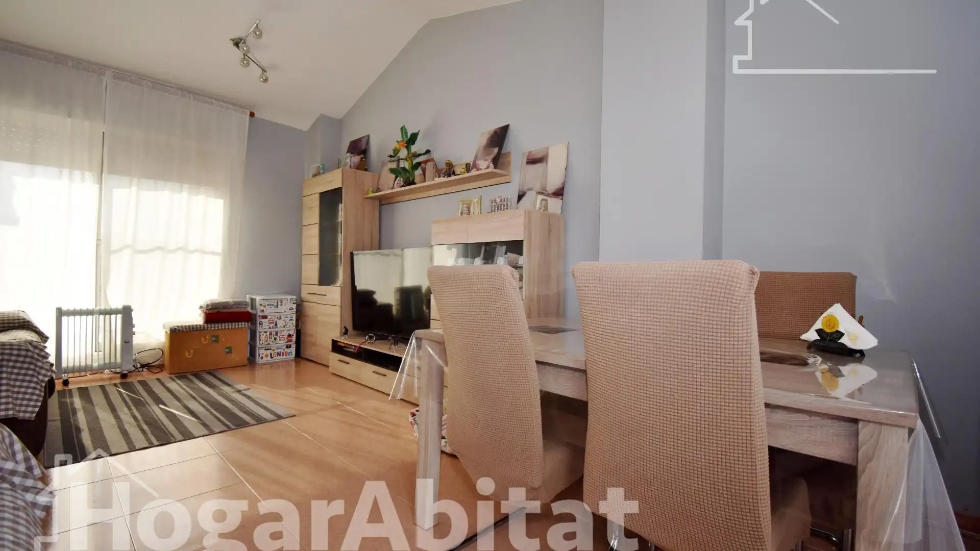 Living room of Attic for sale in Castellón de la Plana / Castelló de la Plana  with Terrace and Storage room