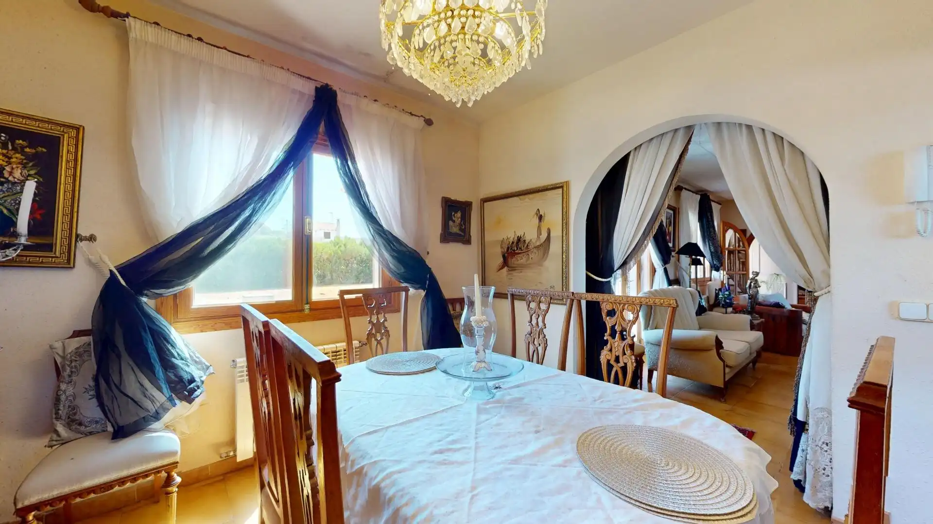 Comedor de Casa o chalet en venta en  Palma de Mallorca con Aire acondicionado, Calefacción y Jardín privado