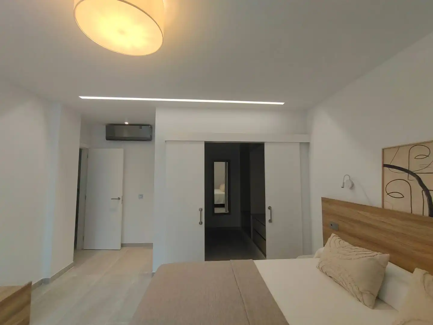 Schlafzimmer von Dachboden zur Miete in Las Palmas de Gran Canaria mit Klimaanlage, Terrasse und Möbliert
