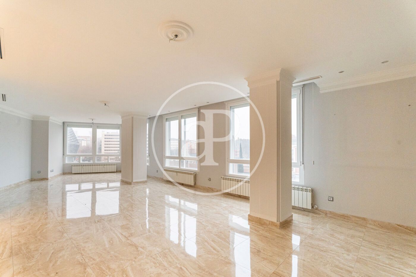 Sala d'estar de Pis de lloguer en  Madrid Capital amb Aire condicionat, Calefacció i Moblat