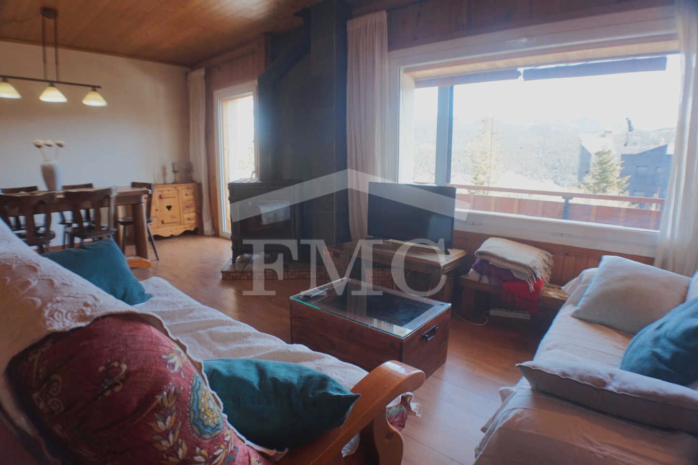 Sala de estar de Piso en venta en Alp con Calefacción, Parquet y Terraza