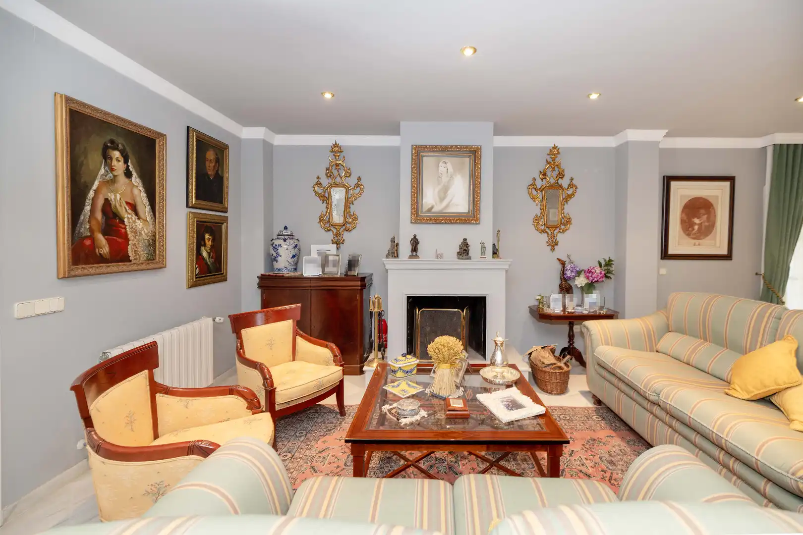 Sala de estar de Casa o chalet en venta en Málaga con Jardín privado, Terraza y Piscina