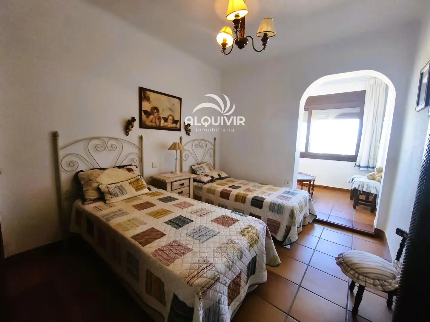 Dormitori de Casa adosada de lloguer en Almonte amb Jardí privat, Terrassa i Moblat