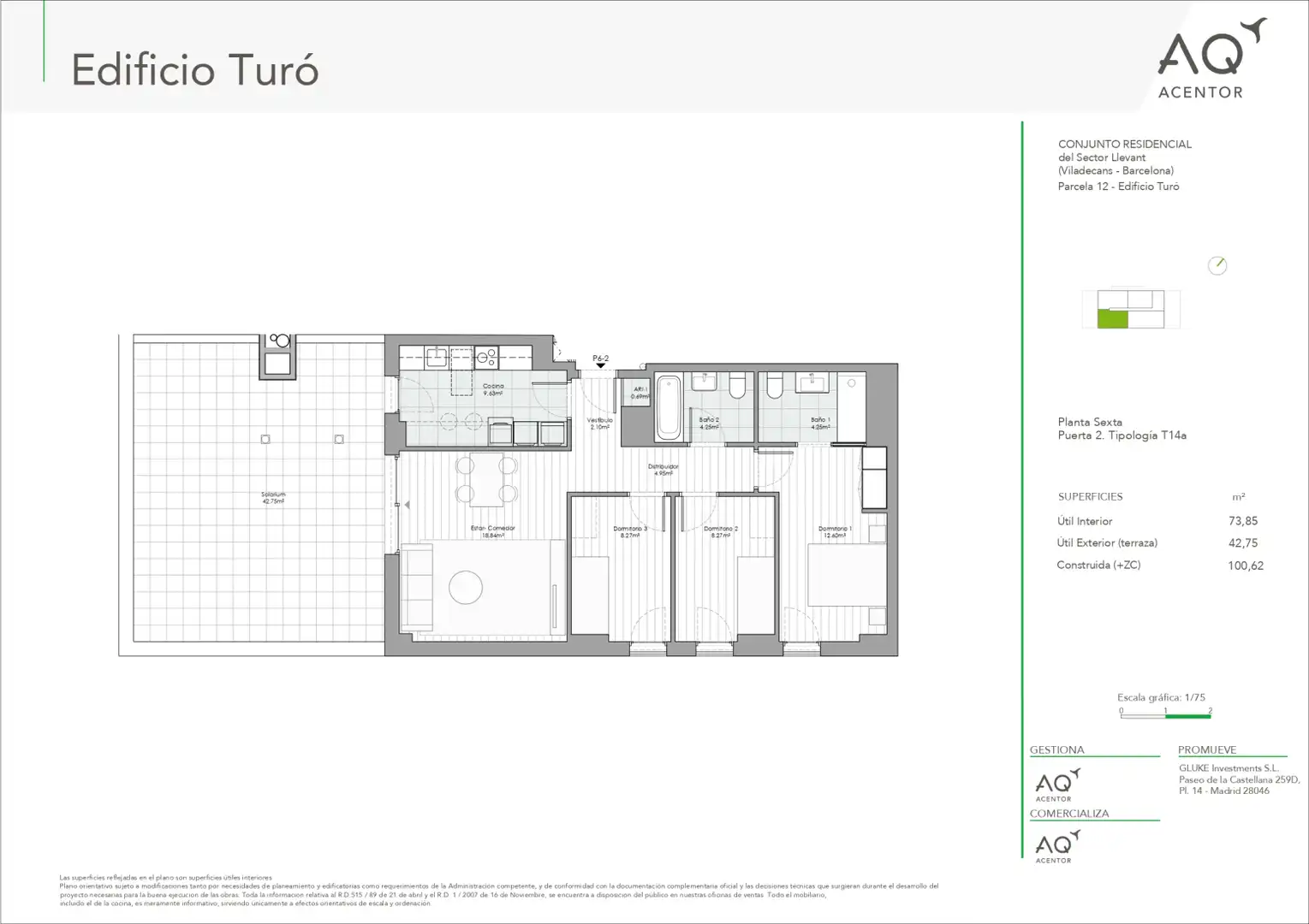 Ático en venta en Viladecans con Aire acondicionado, Jardín privado y Parquet
