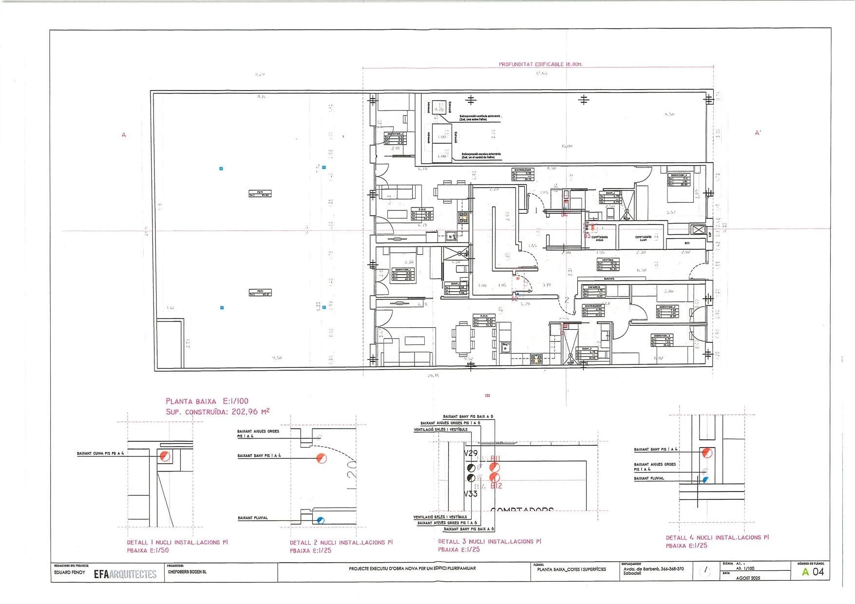 Planta baja en venta en Sabadell con Calefacción, Parquet y Terraza