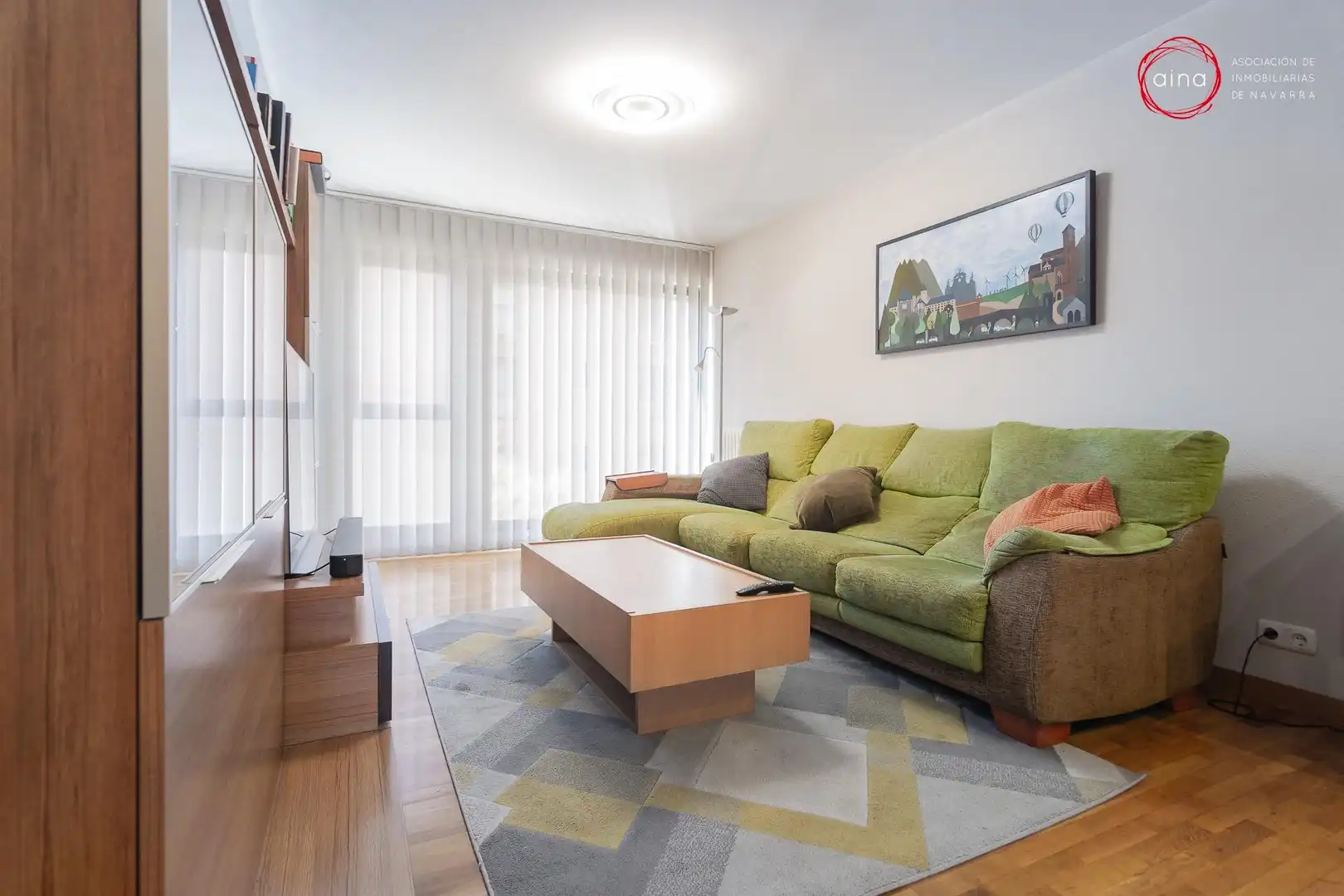 Sala de estar de Piso en venta en Berrioplano / Berriobeiti con Calefacción y Trastero
