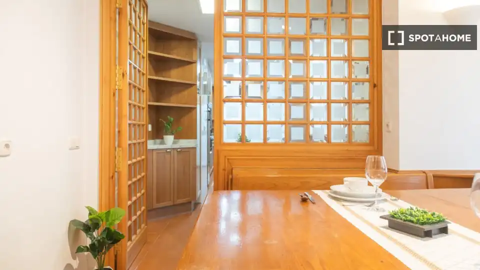 Kitchen of Flat for rent in Madrid  with Air Conditioner, Heating and Furnished