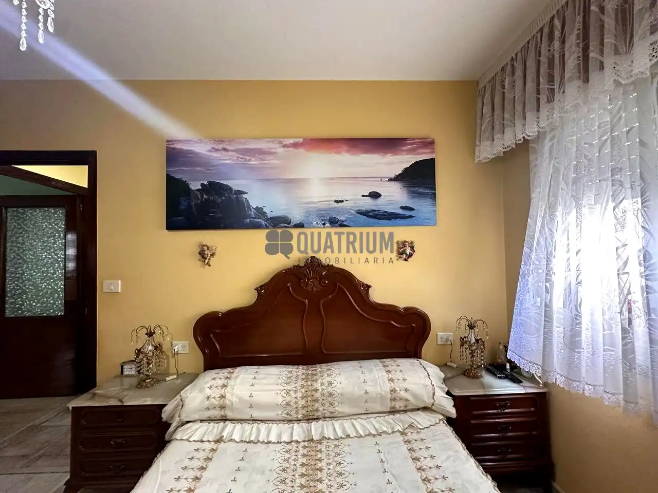 Bedroom of Flat for sale in A Estrada   with Terrace and Furnished