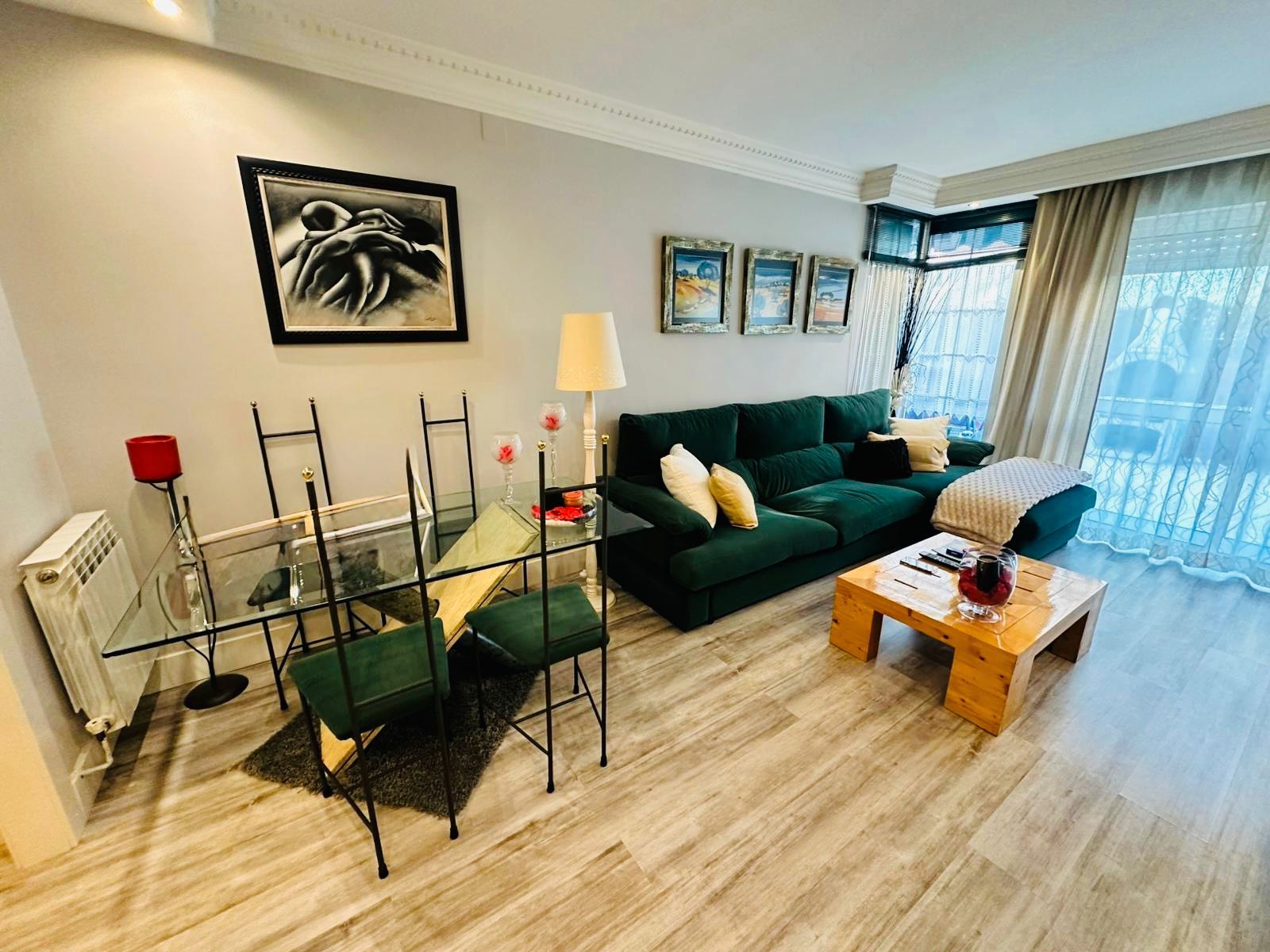 Living room of Single-family semi-detached for sale in Cistérniga  with Air Conditioner, Heating and Furnished