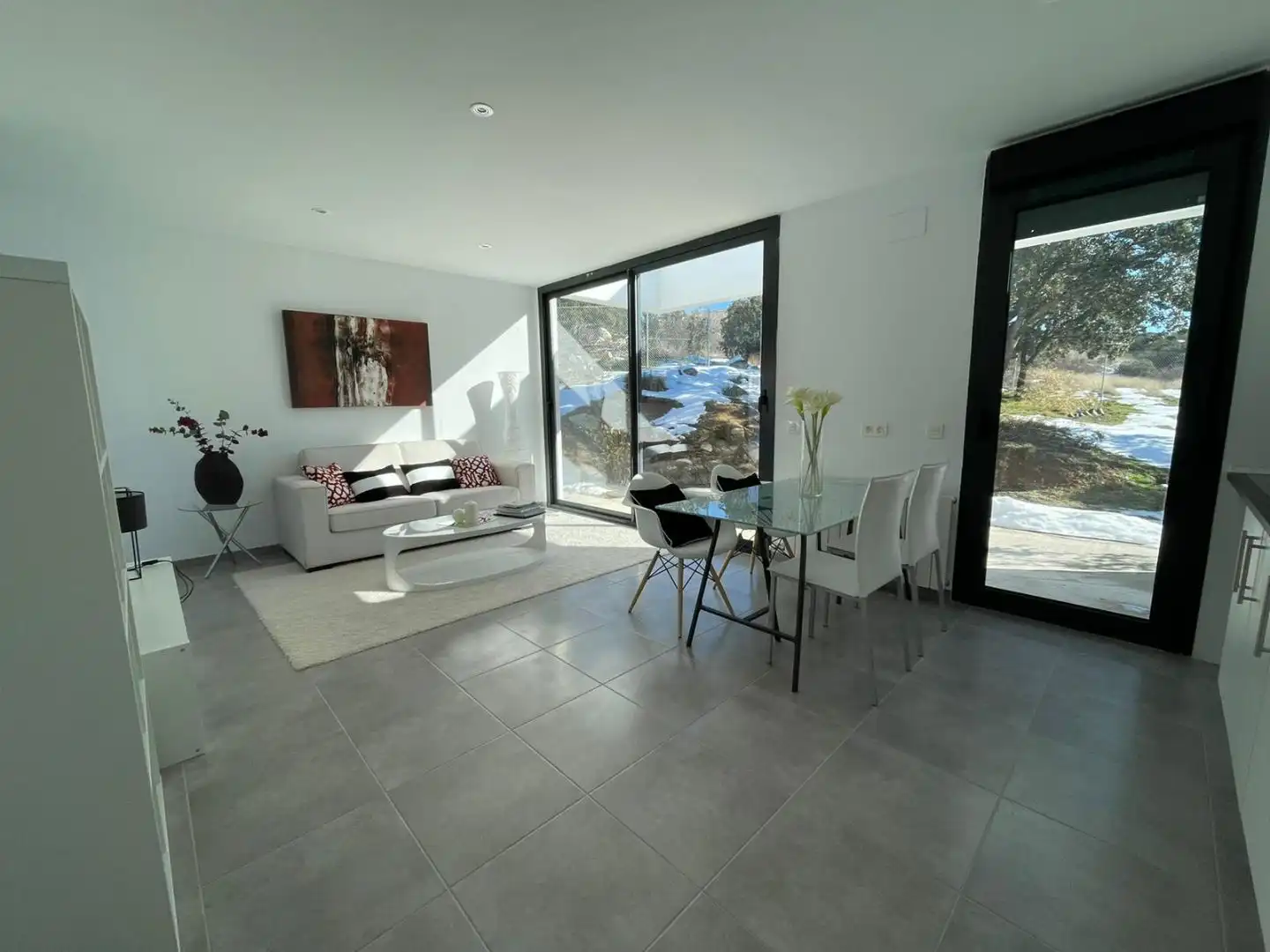 Sala d'estar de Casa o xalet en venda en El Espinar amb Terrassa