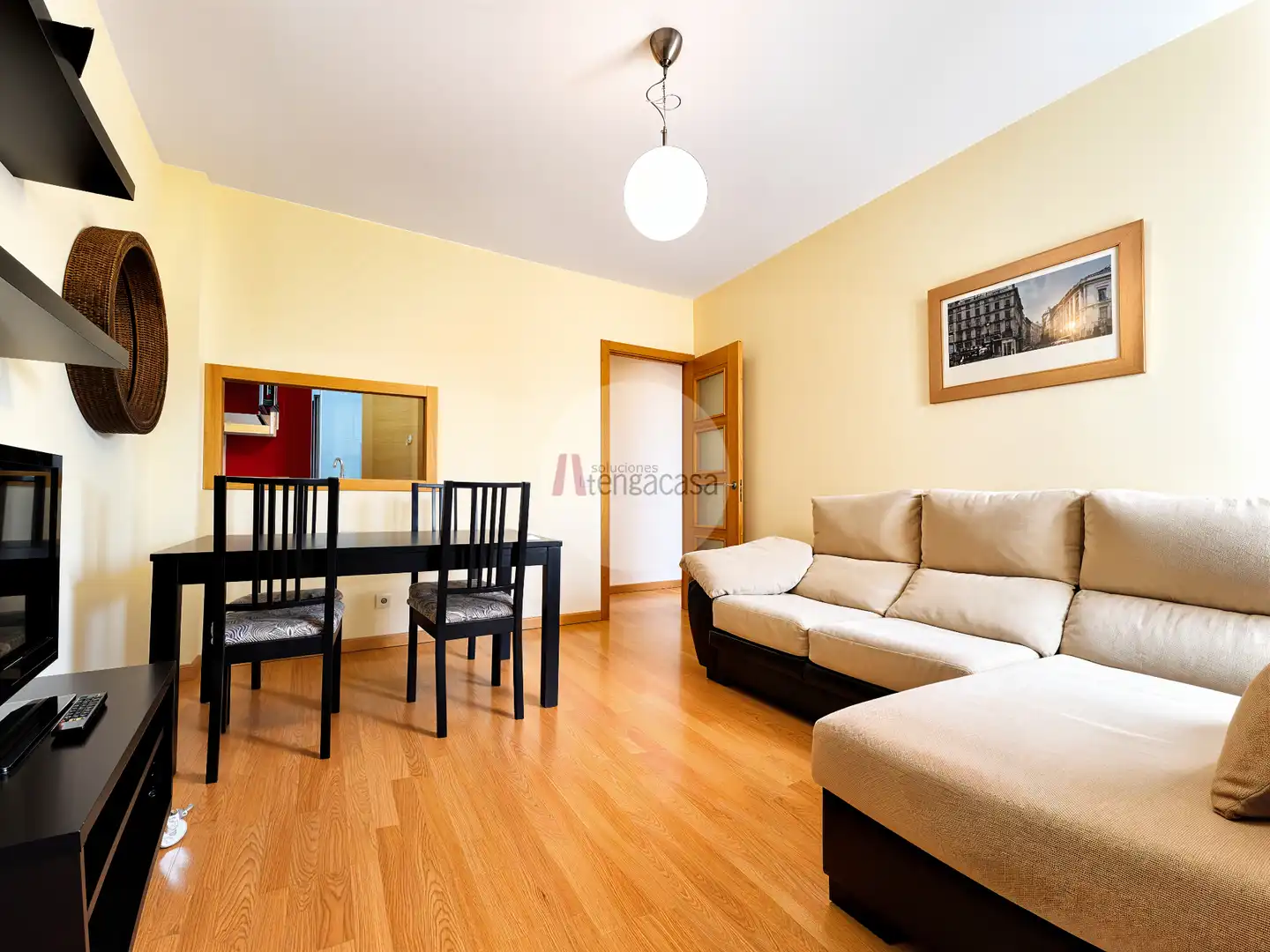 Sala de estar de Piso de alquiler en Madrid con Aire acondicionado, Calefacción y Parquet