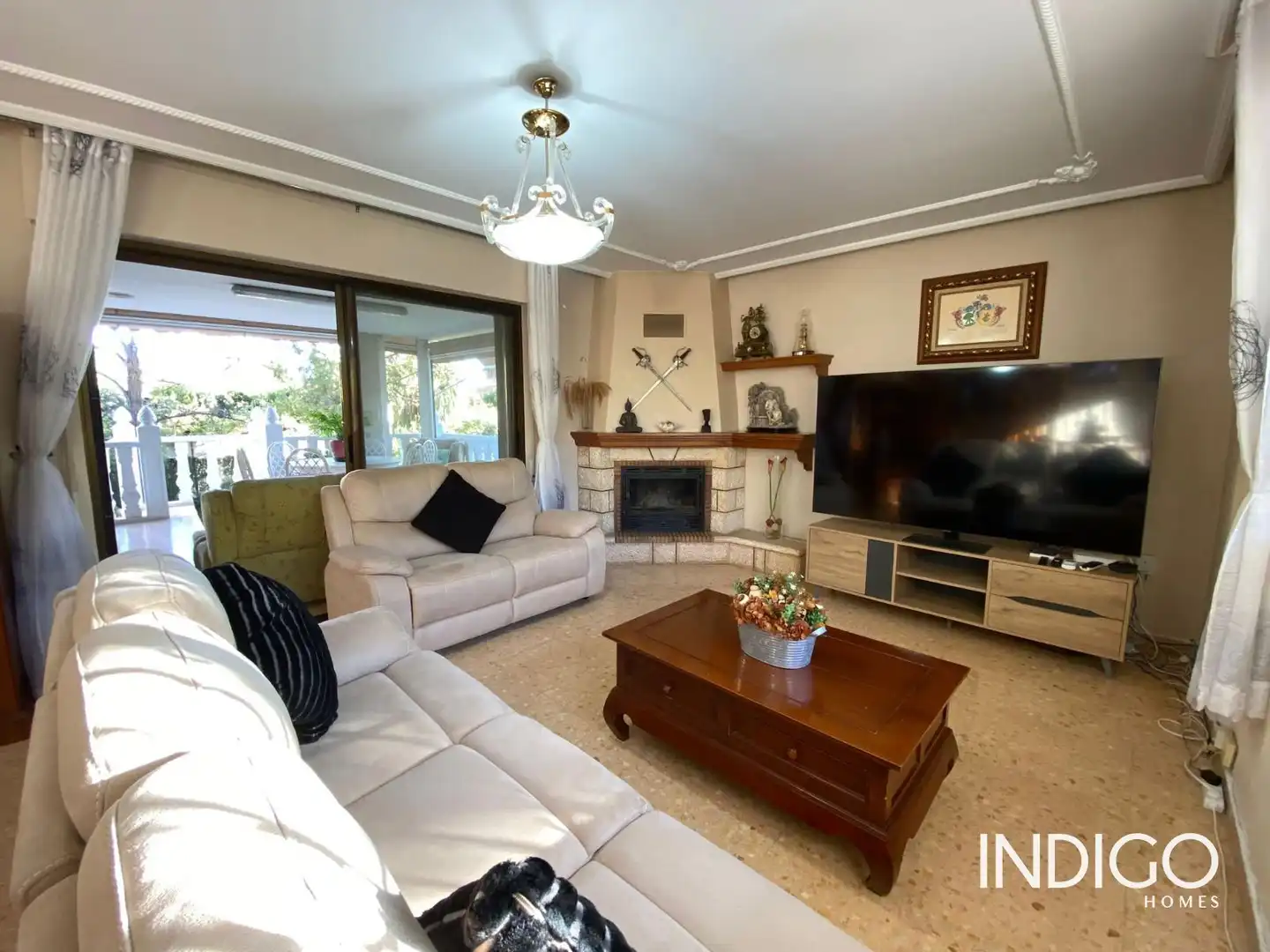 Living room of Houses for sale in San Vicente del Raspeig / Sant Vicent del Raspeig  with Air Conditioner, Heating and Terrace