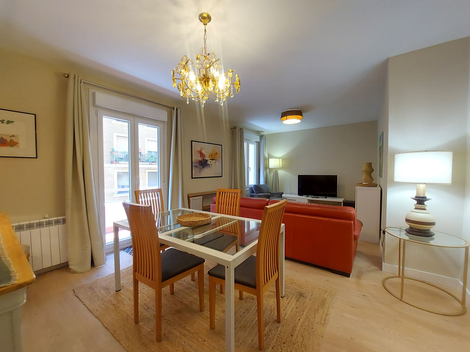 Sala de estar de Piso de alquiler en  Logroño con Aire acondicionado, Calefacción y Parquet