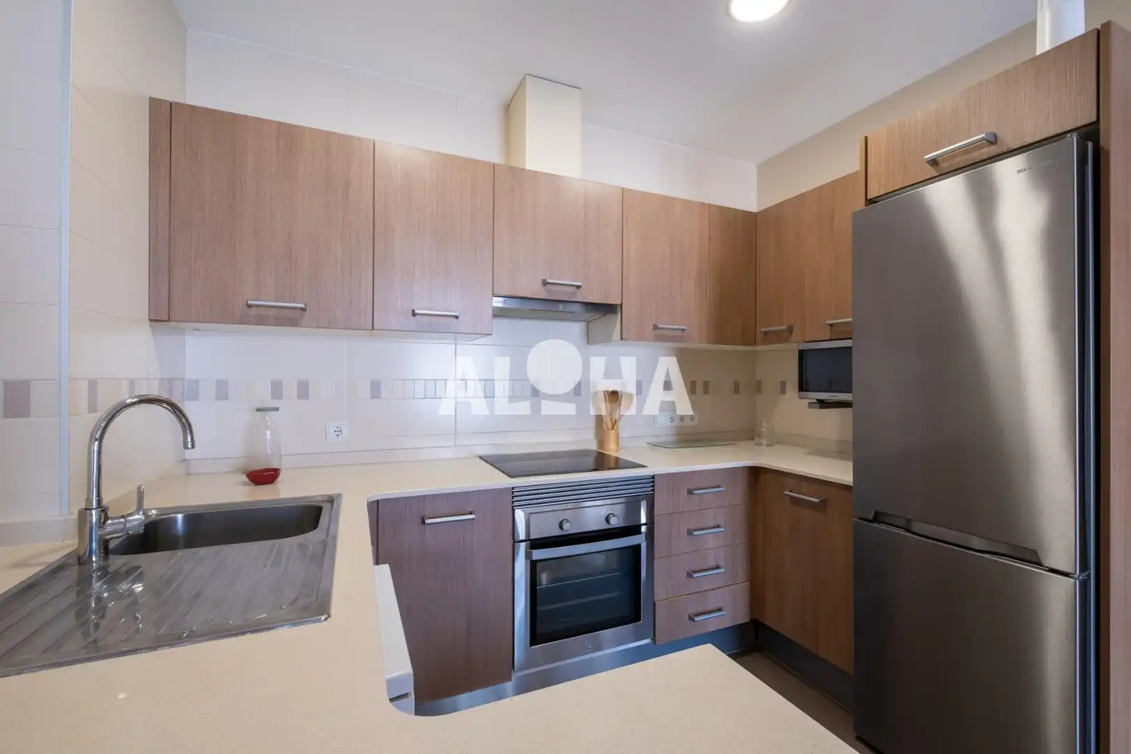 Cocina de Apartamento de alquiler en Moncada con Aire acondicionado, Calefacción y Amueblado