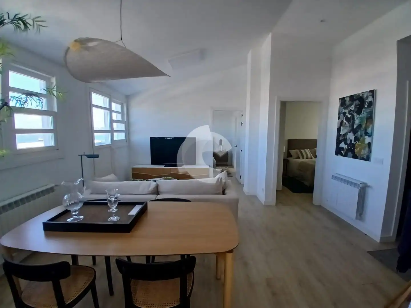 Sala d'estar de Pis en venda en A Coruña Capital  amb Calefacció i Terrassa