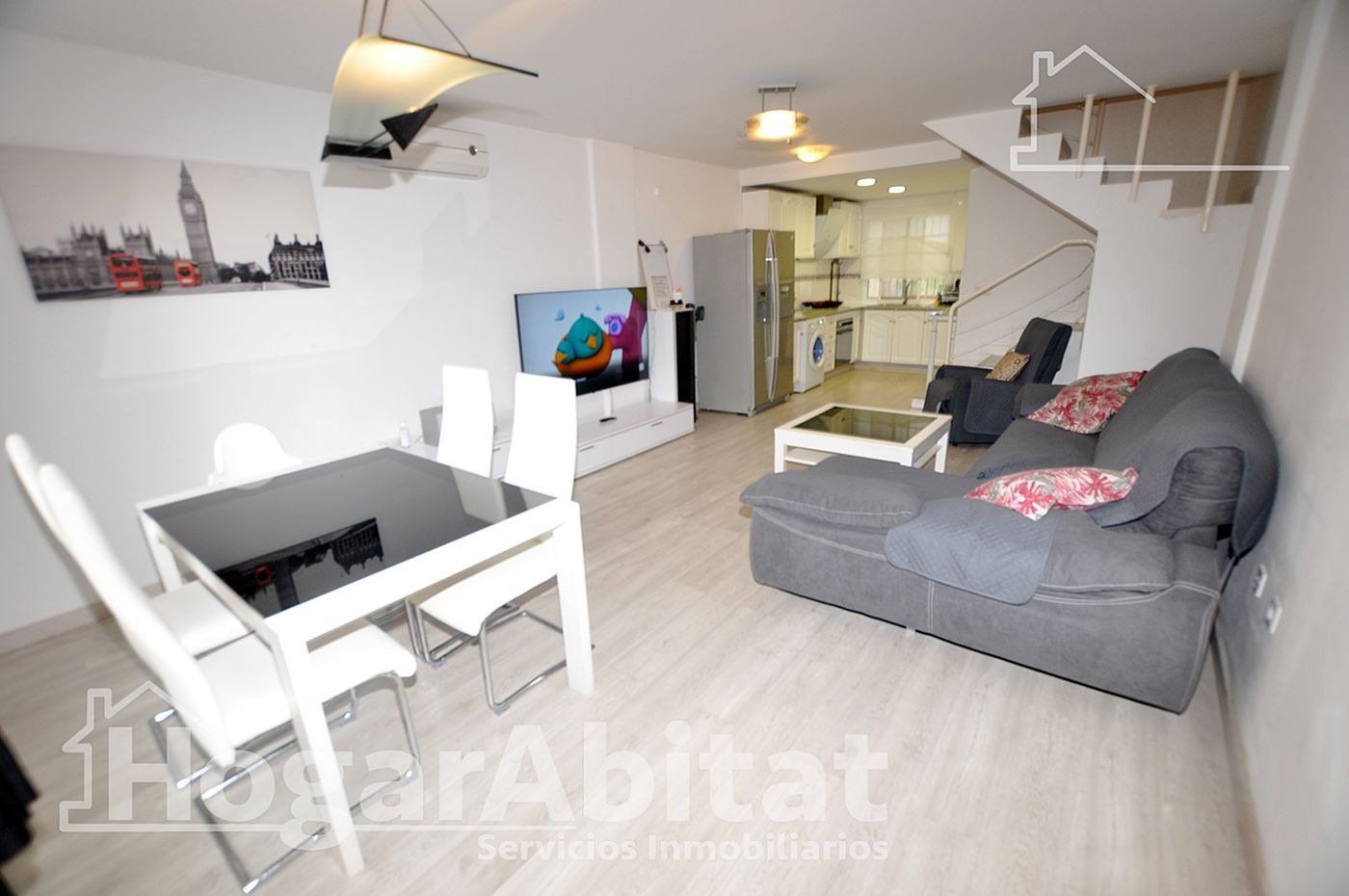 Living room of Flat for sale in La Pobla de Farnals  with Air Conditioner, Heating and Private garden