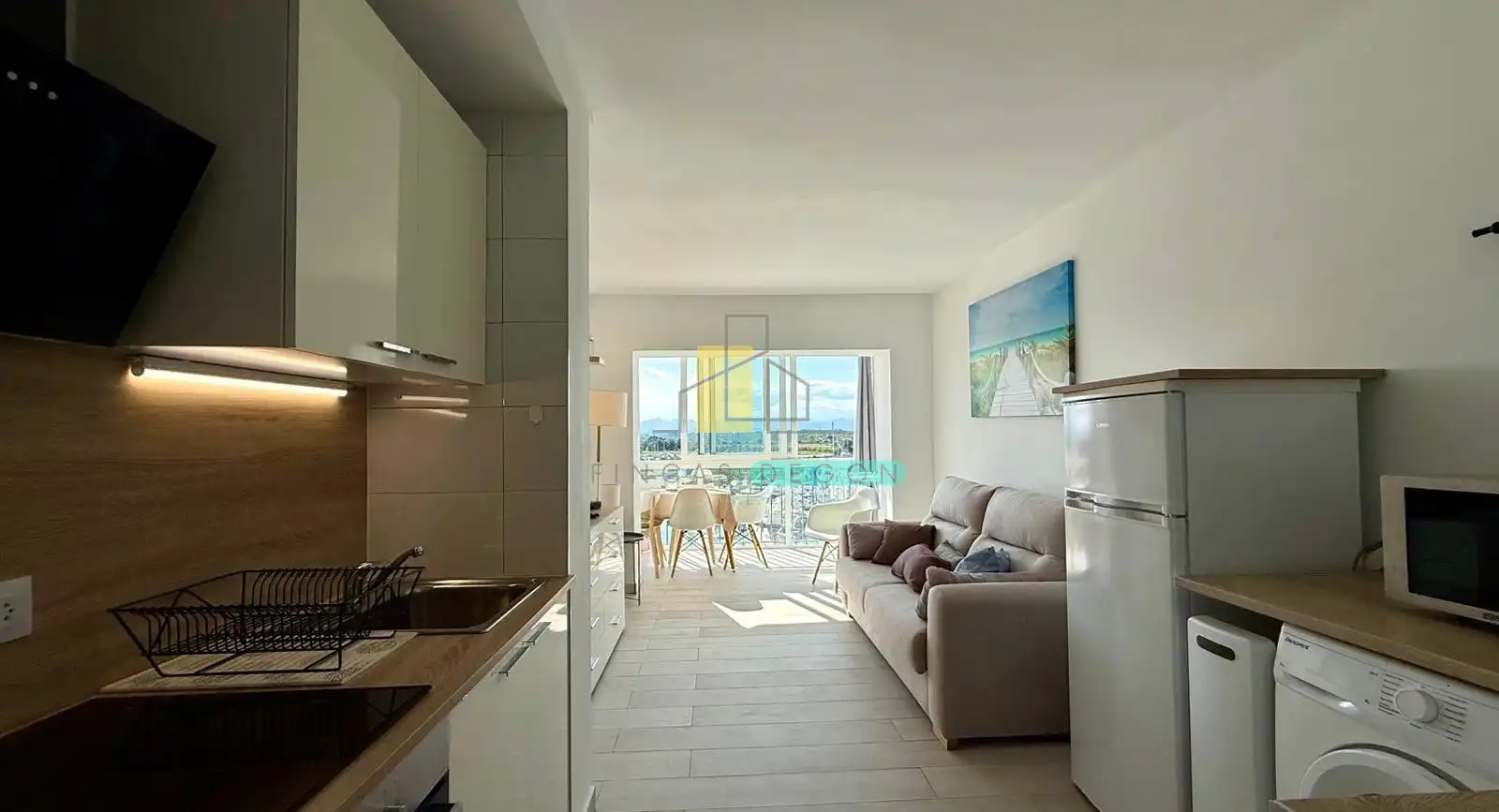 Sala de estar de Estudio en venta en Roses con Calefacción, Jardín privado y Piscina
