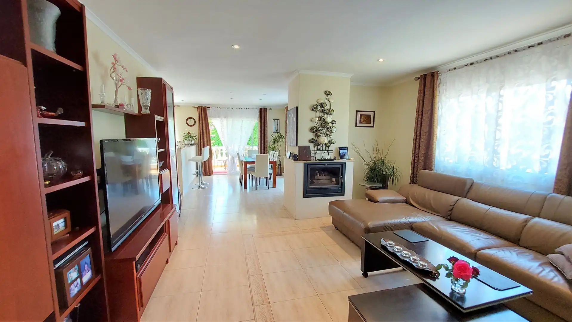 Living room of Houses for sale in Calonge i Sant Antoni  with Air Conditioner, Private garden and Terrace