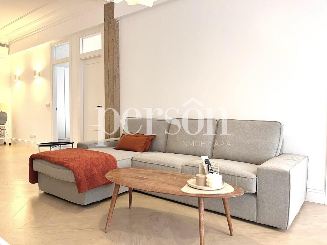 Living room of Flat to rent in  Valencia Capital  with Air Conditioner, Heating and Furnished