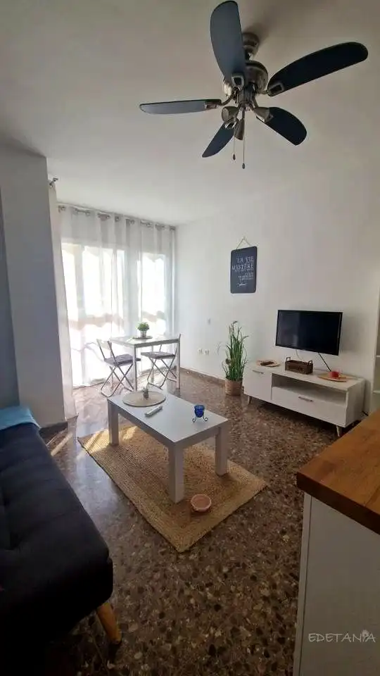 Sala d'estar de Pis de lloguer en Moncada amb Aire condicionat i Moblat