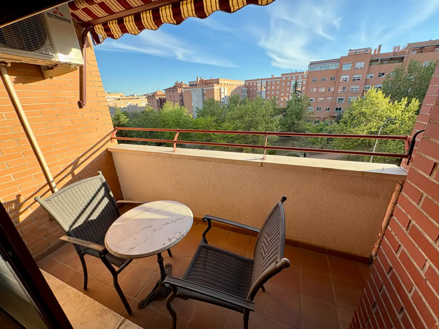 Terrace of Flat for sale in  Madrid Capital  with Air Conditioner, Heating and Parquet flooring