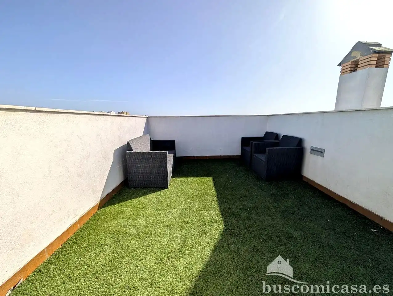 Terraza de Piso de alquiler en Linares con Aire acondicionado, Terraza y Amueblado