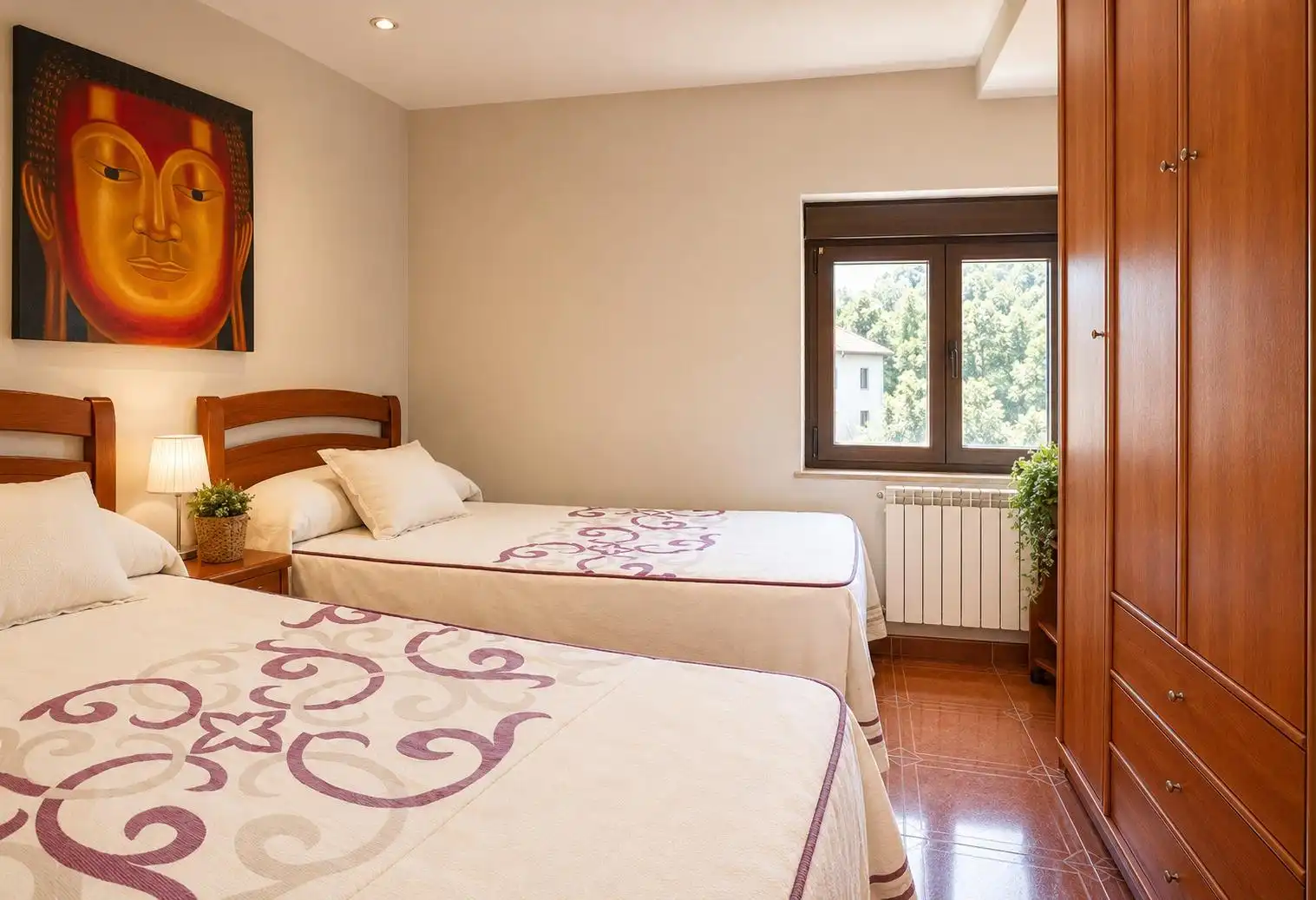 Bedroom of Flat for sale in Aller  with Heating and Furnished