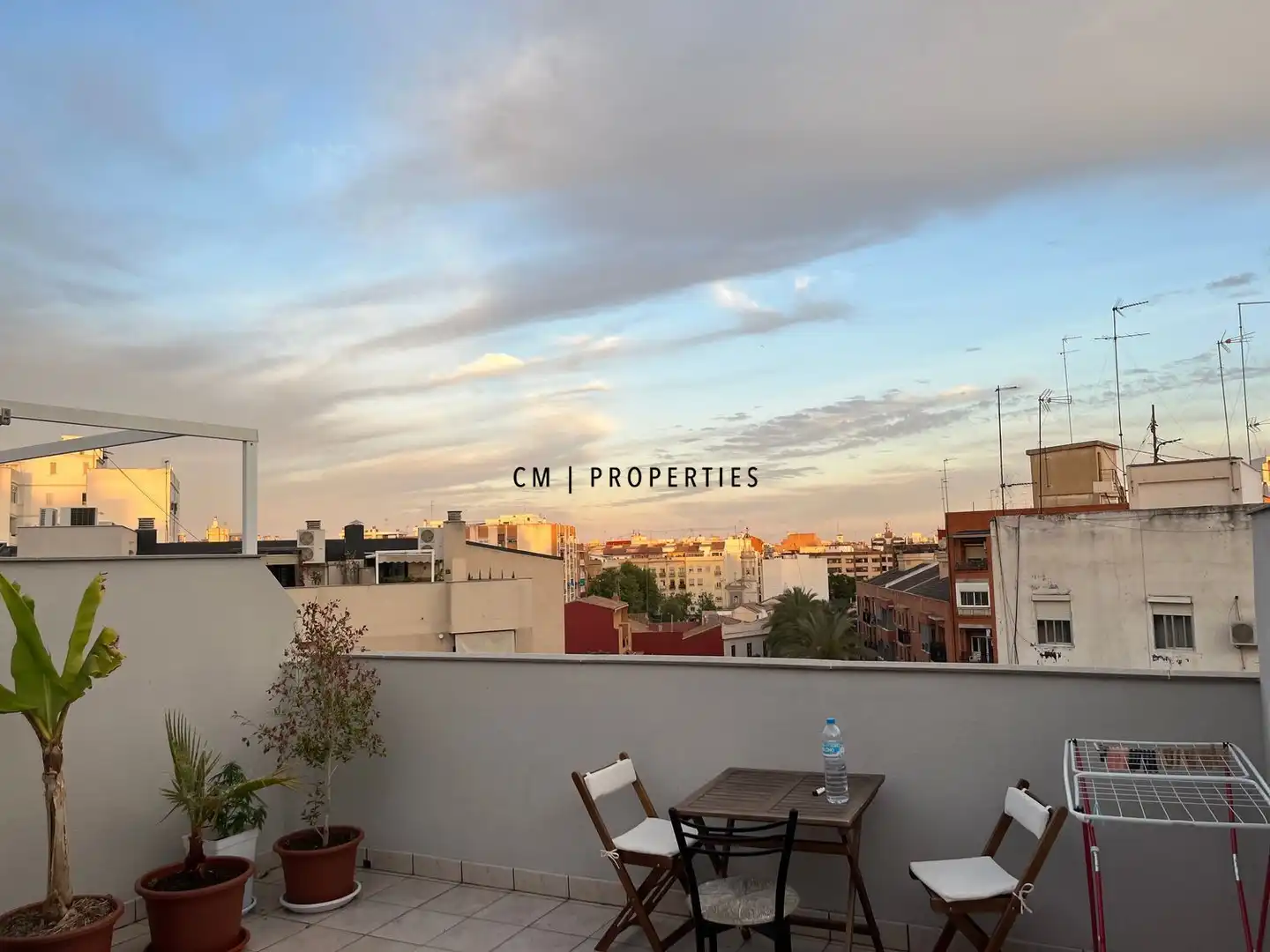 Terraza de Dúplex de alquiler en Valencia con Aire acondicionado, Calefacción y Terraza
