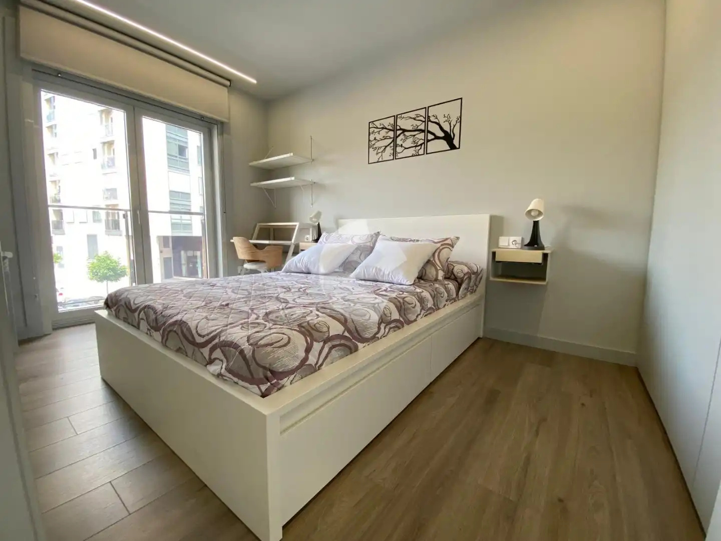 Schlafzimmer von Wohnung zur Miete in Ourense Capital  mit Heizung, Möbliert und Balkon