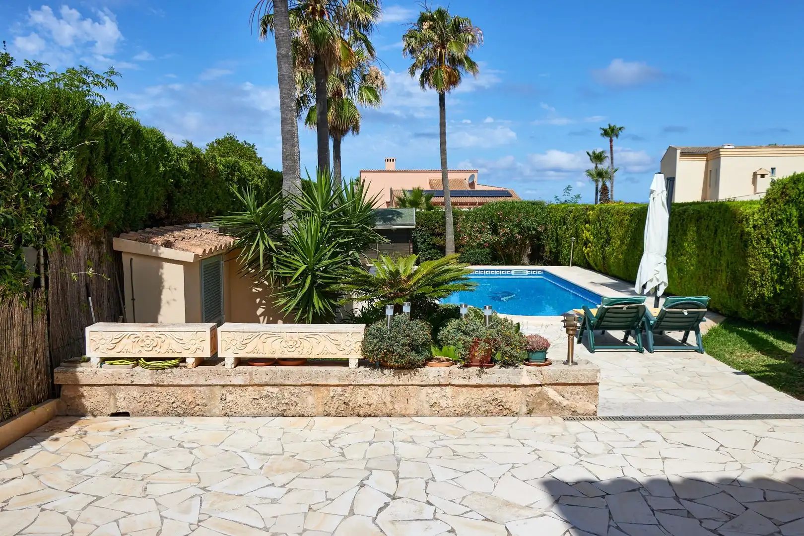 Swimming pool of Detached homes for sale in Llucmajor  with Air Conditioner, Heating and Private garden