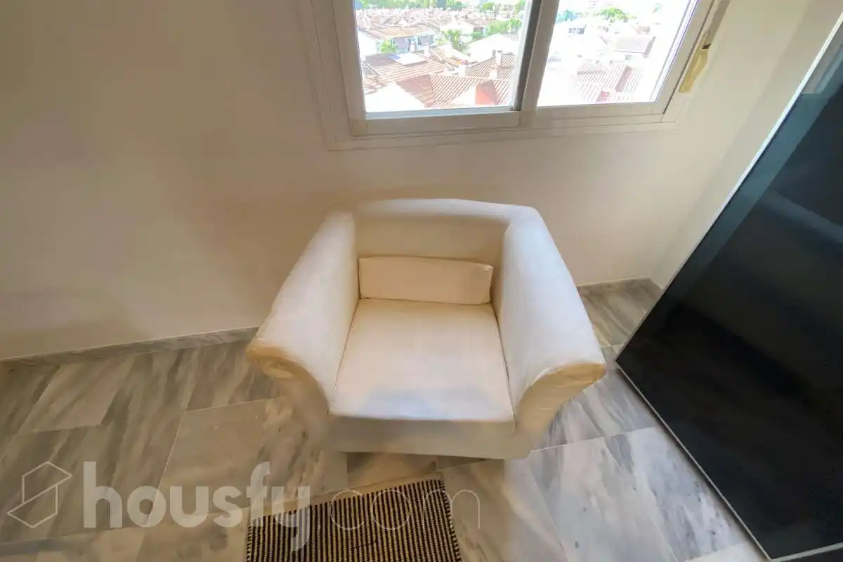 Wohnzimmer von Wohnung zur Miete in Sevilla mit Klimaanlage, Heizung und Terrasse