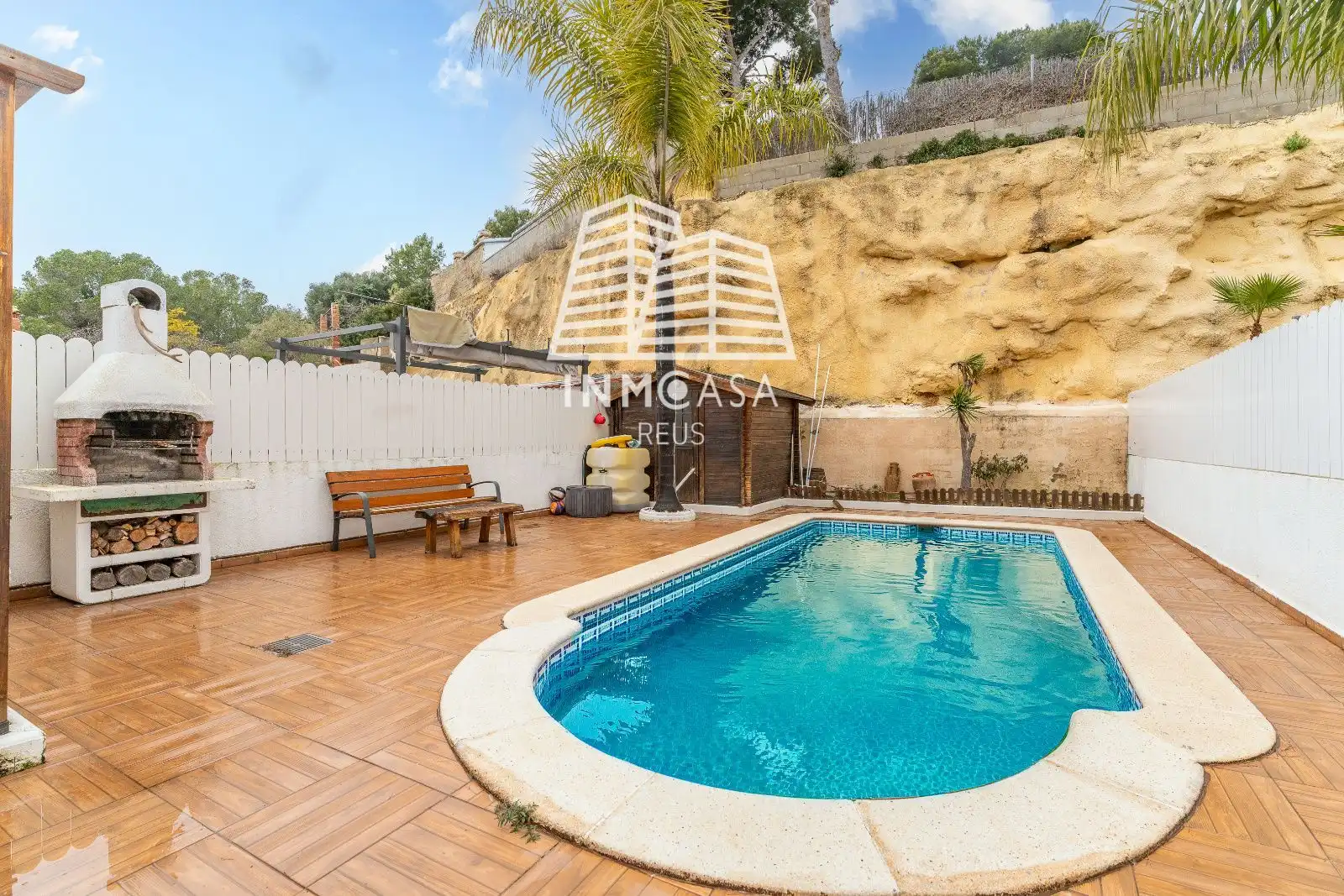 Piscina de Casa adosada en venta en La Pobla de Montornès   con Aire acondicionado, Calefacción y Terraza