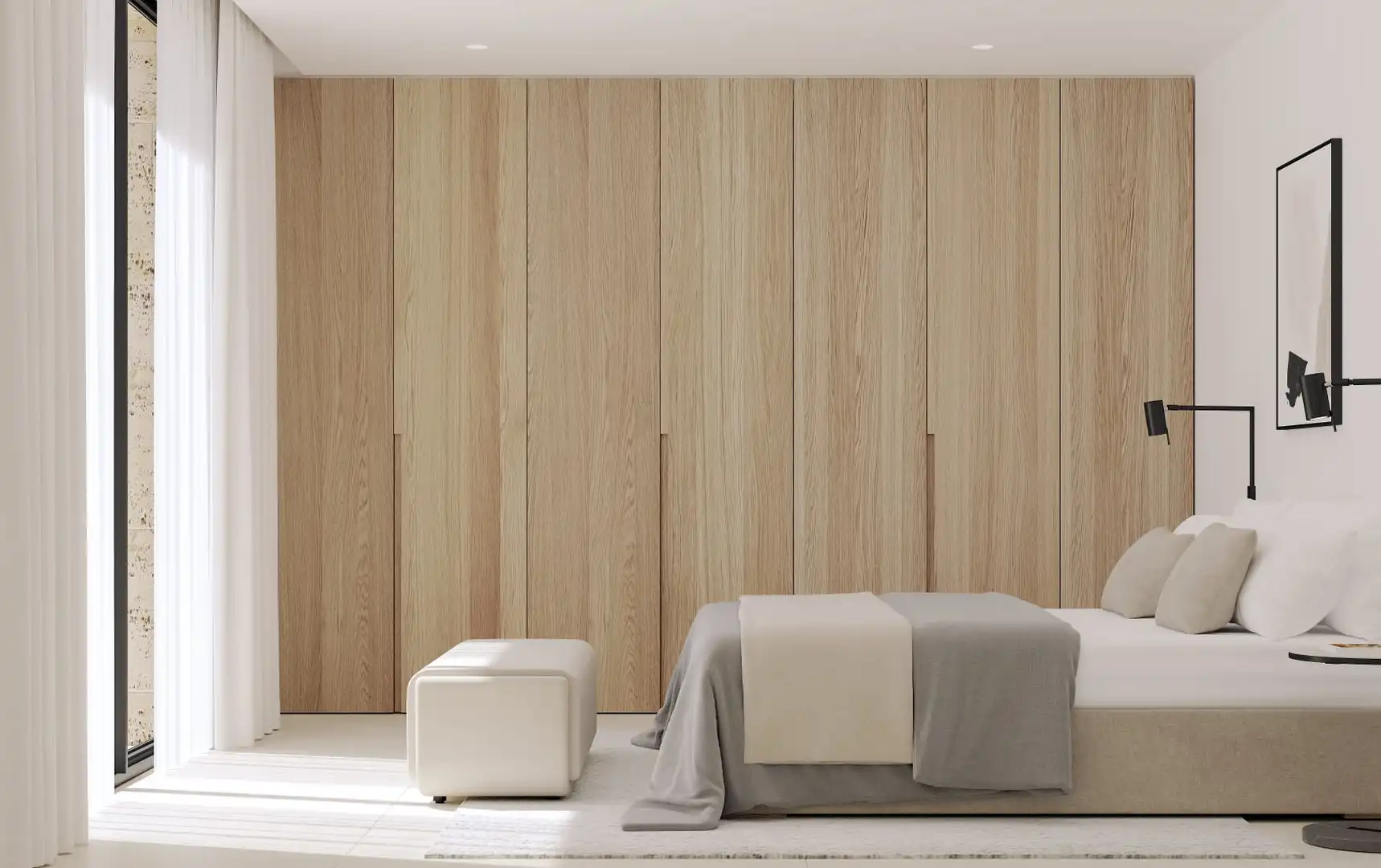 Schlafzimmer von Dachboden zum Verkauf in Artà mit Klimaanlage, Heizung und Terrasse