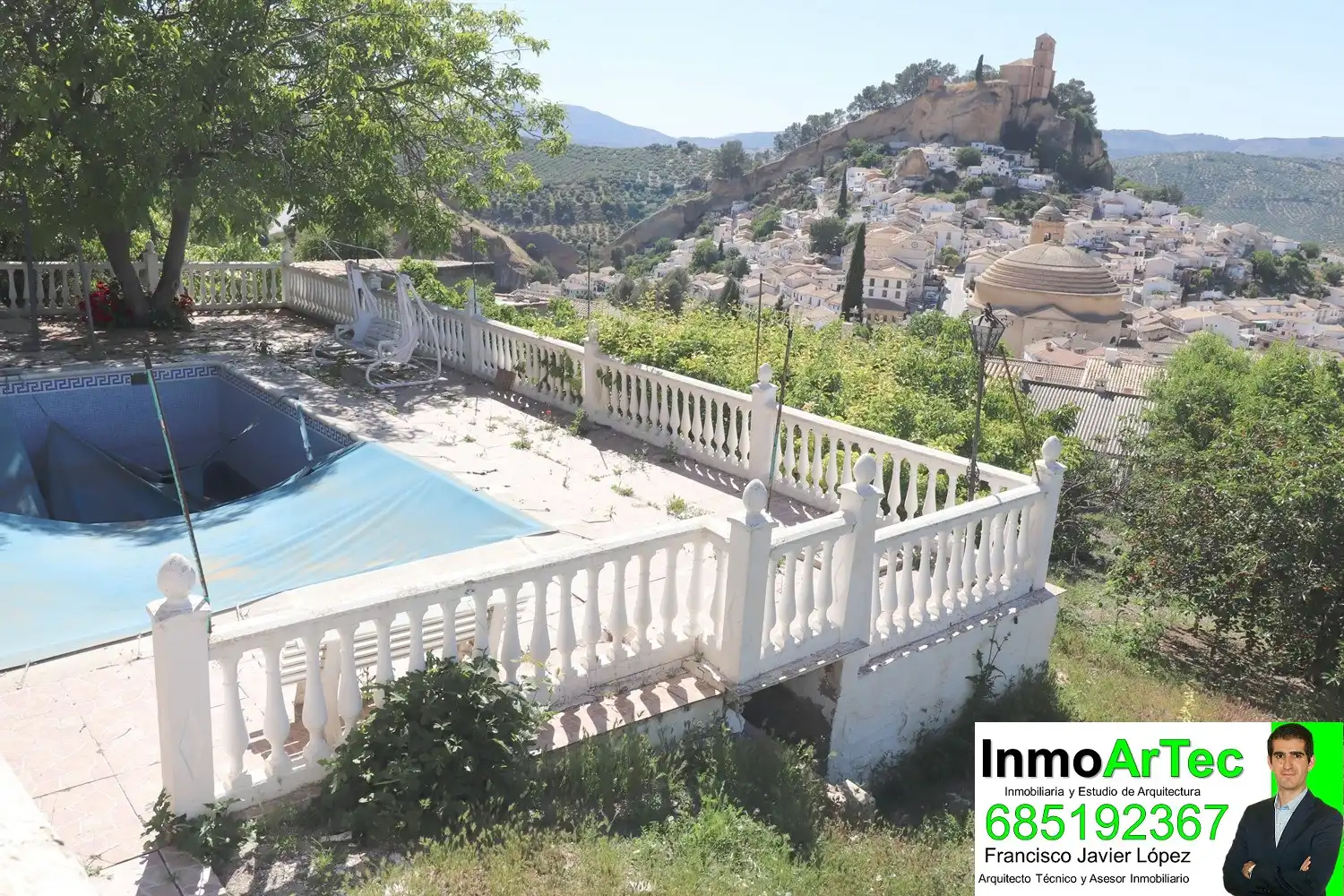 Piscina de Casa o chalet en venta en Montefrío con Jardín privado, Terraza y Piscina