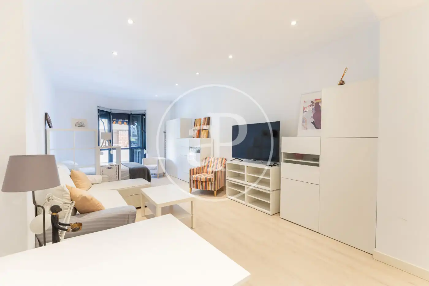 Living room of Lofts for rent in Madrid  with Air Conditioner, Heating and Furnished