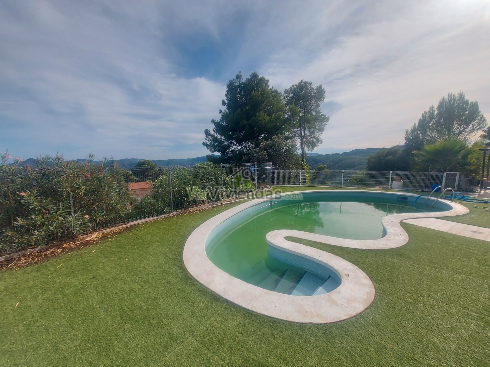 Swimming pool of House or chalet for sale in Pallejà  with Heating, Private garden and Parquet flooring