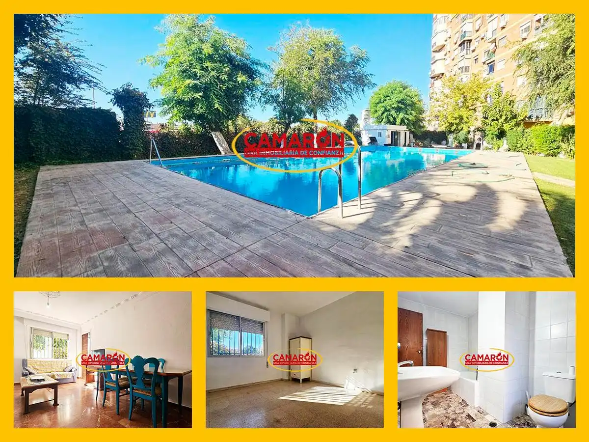 Vista exterior de Planta baixa en venda en Sevilla amb Terrassa, Balcó i Piscina comunitària