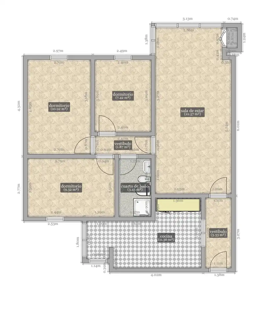 Flat for sale in Sevilla  with Air Conditioner and Heating
