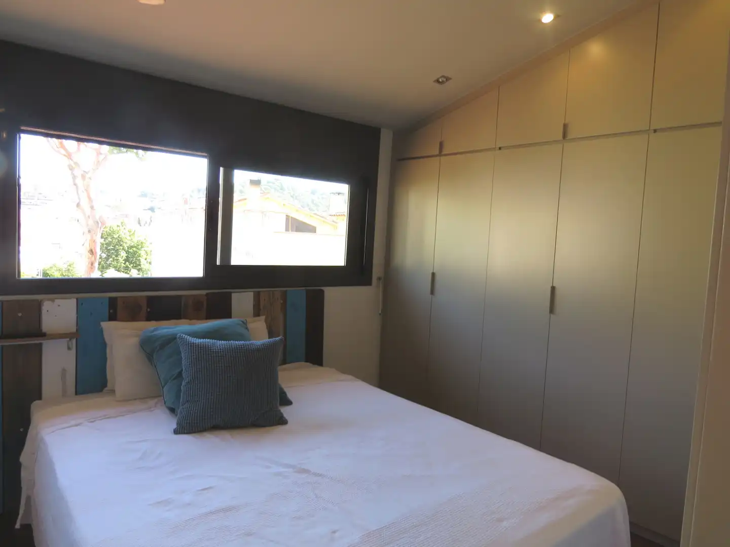 Schlafzimmer von Country house zur Miete in Sant Andreu de Llavaneres mit Heizung, Parkett und Terrasse