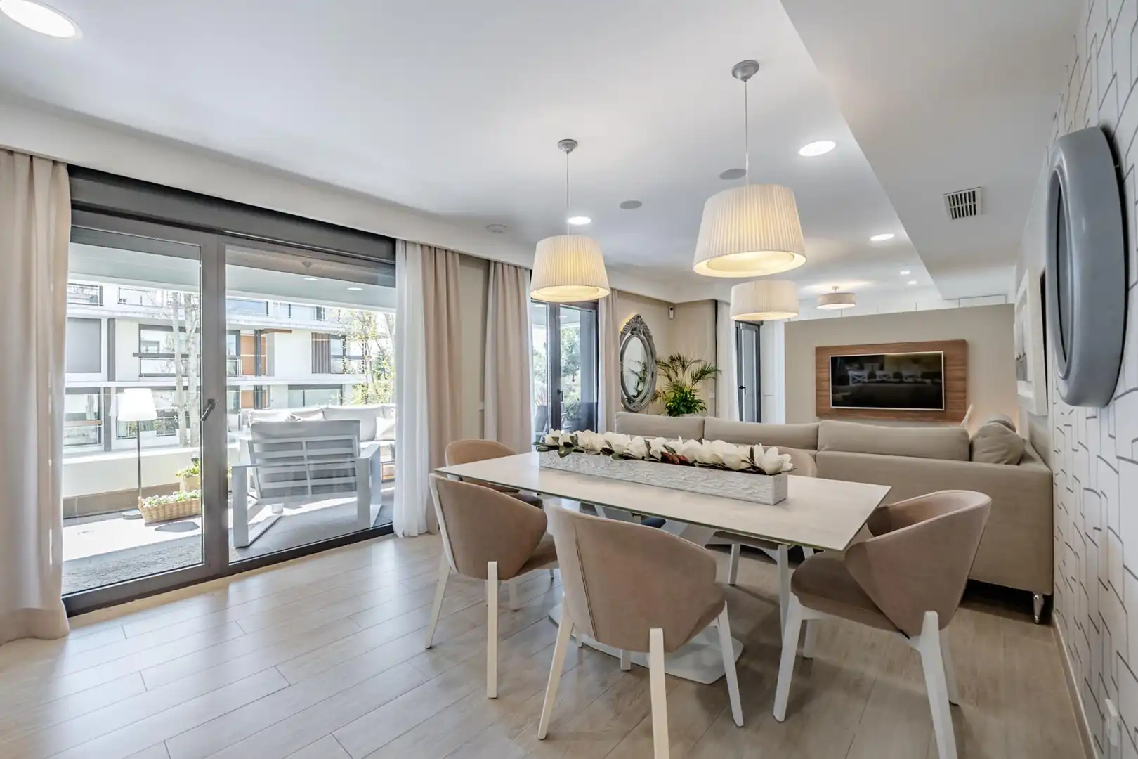 Esszimmer von Wohnung zum Verkauf in Boadilla del Monte mit Klimaanlage, Heizung und Terrasse