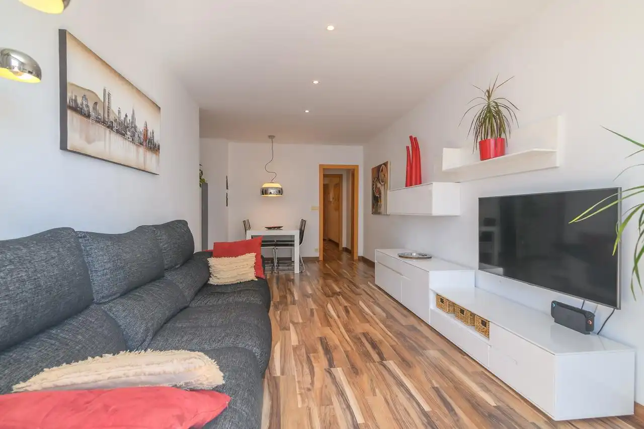 Sala d'estar de Pis en venda en Barcelona amb Aire condicionat, Calefacció i Parquet