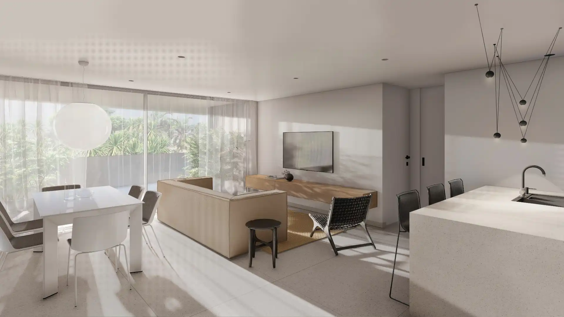Sala de estar de Apartamento en venta en Guardamar del Segura con Calefacción, Terraza y Trastero