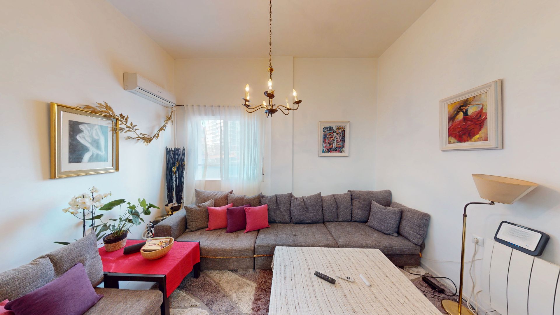 Living room of Flat for sale in Alicante / Alacant  with Air Conditioner and Furnished