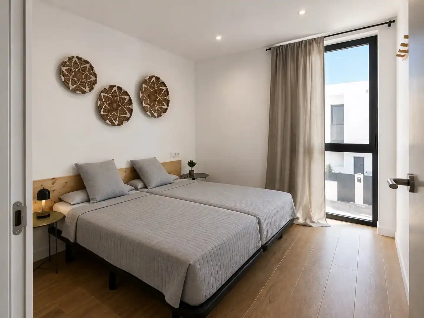 Dormitori de Dúplex de lloguer en La Oliva amb Jardí privat, Piscina i Moblat