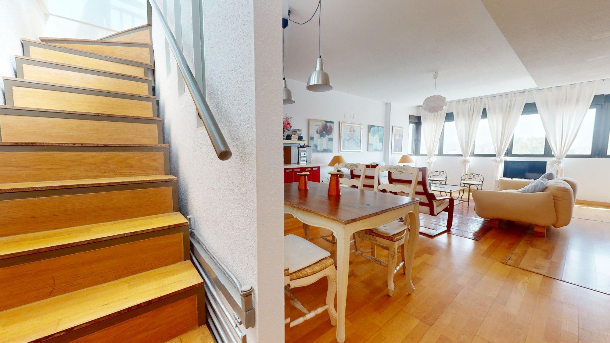 Dining room of Attic for sale in Águilas  with Air Conditioner, Heating and Parquet flooring