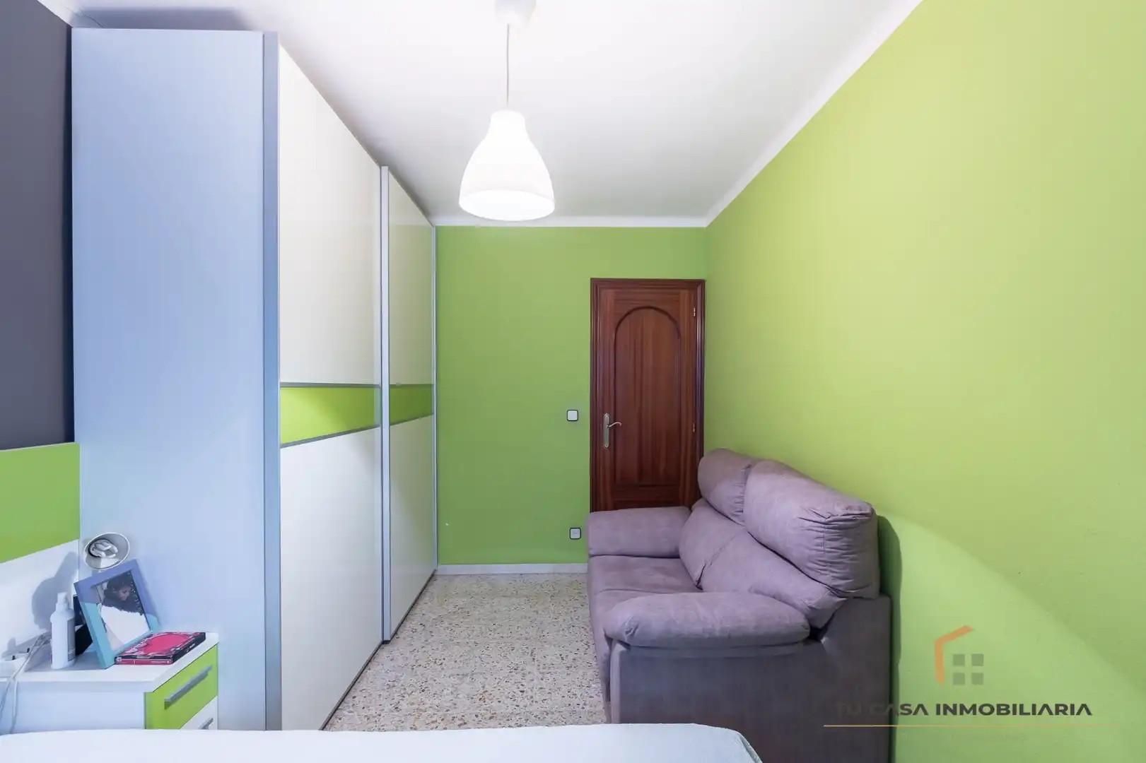 Schlafzimmer von Wohnung zum Verkauf in Badalona mit Klimaanlage, Heizung und Möbliert