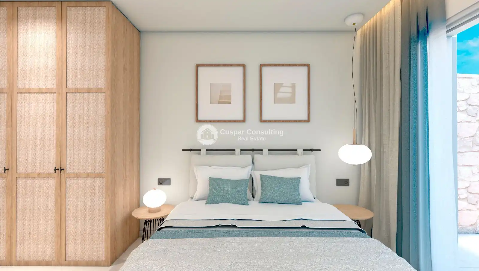 Dormitori de Apartament en venda en Pilar de la Horadada amb Aire condicionat, Calefacció i Jardí privat