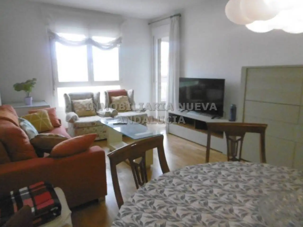 Sala de estar de Piso de alquiler en Almería con Aire acondicionado, Terraza y Amueblado
