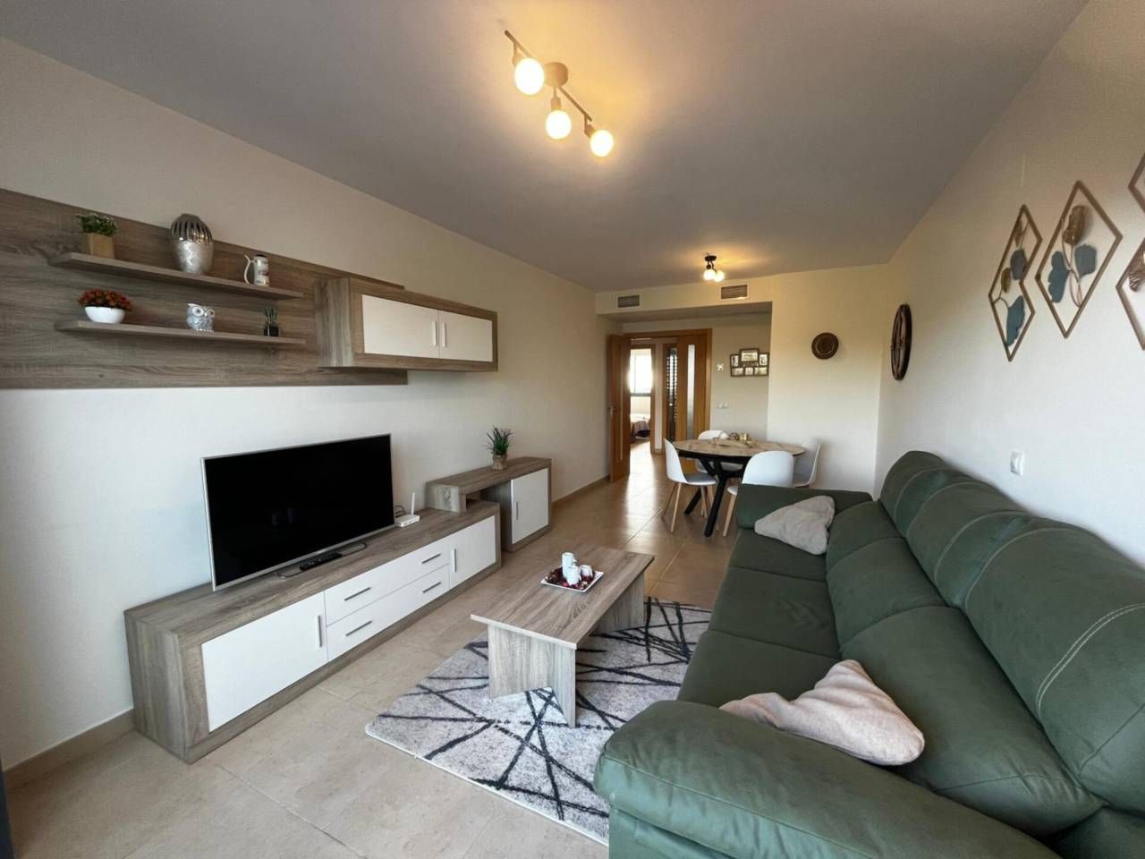 Sala d'estar de Àtic en venda en San Jorge / Sant Jordi amb Aire condicionat, Terrassa i Moblat