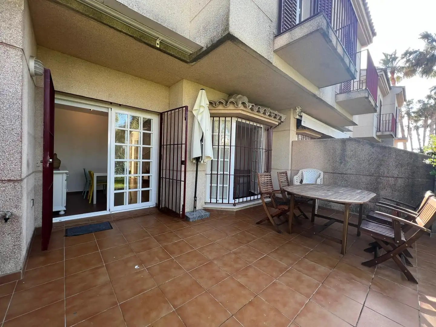 Terraza de Apartamento de alquiler en Rota con Jardín privado, Terraza y Amueblado